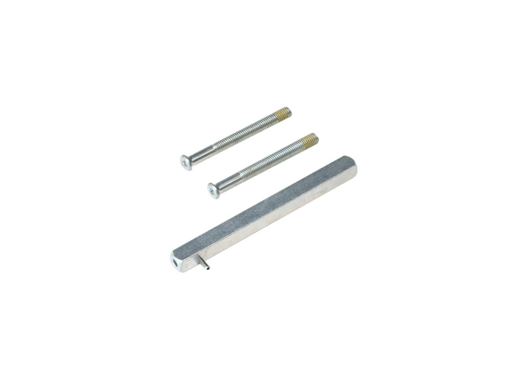 Afbeelding 2N Fortis Handle - Spindle with screws set 9mm, 57 - 65mm