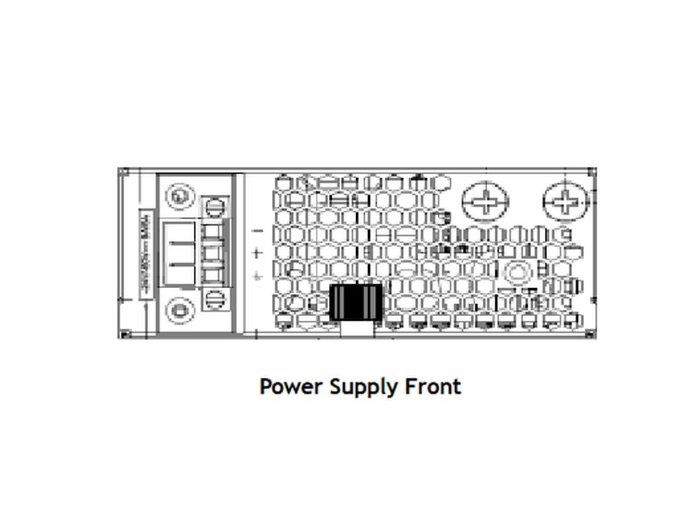 Afbeelding OS6865-BP modular 180 W DC backup power supply. Provides system and PoE power to