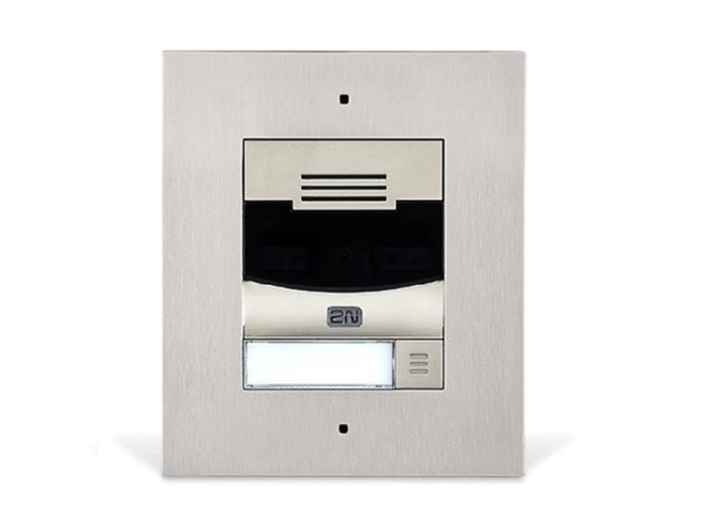 Afbeelding 2N IP Solo inbouw intercom met camera (zilver)