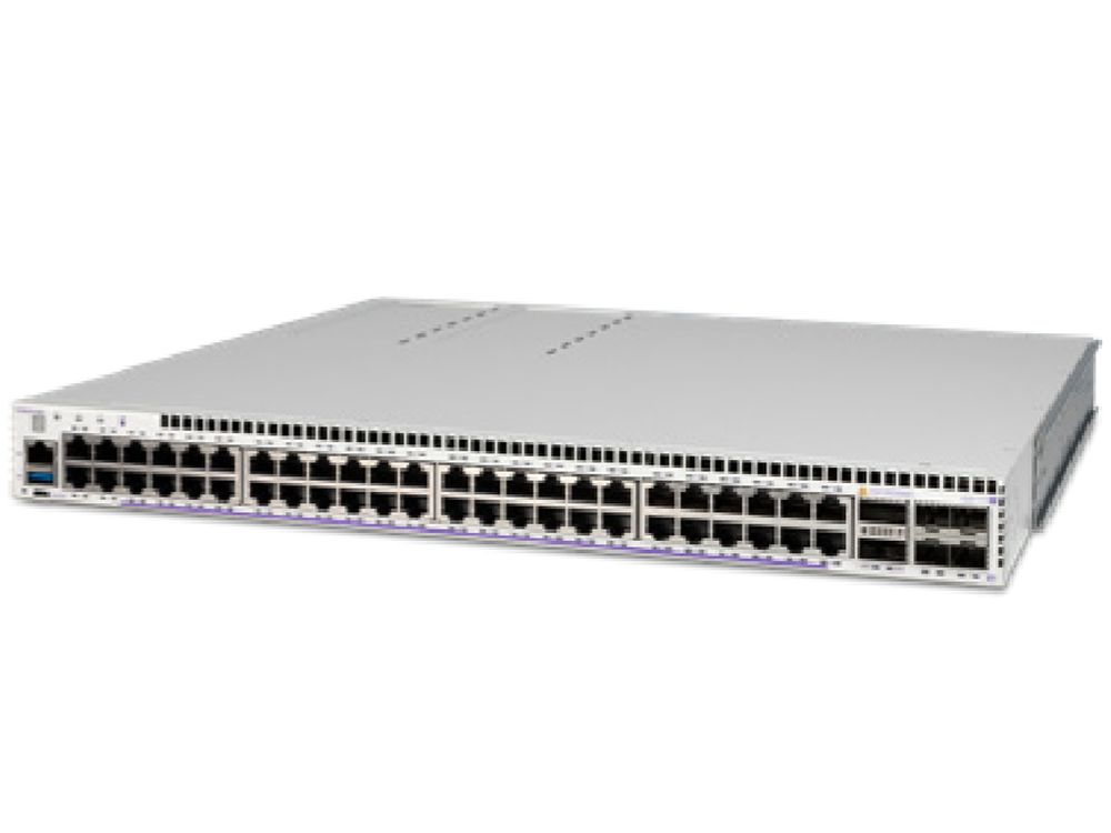 Afbeelding Multi-GigE L3 1RU chassis with 36 10/100/1000 Base 0W bt PoE, 12 100/1G/2.5G/5G BaseT 95W bt PoE
