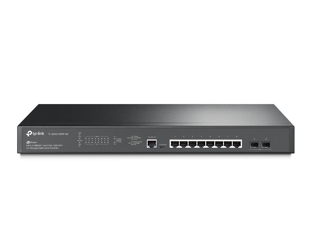 Afbeelding Omada - JetStream 8-Port 2.5GBASE-T + 2-Port 10G EL2+ Managed Switch with 8-Port PoE+